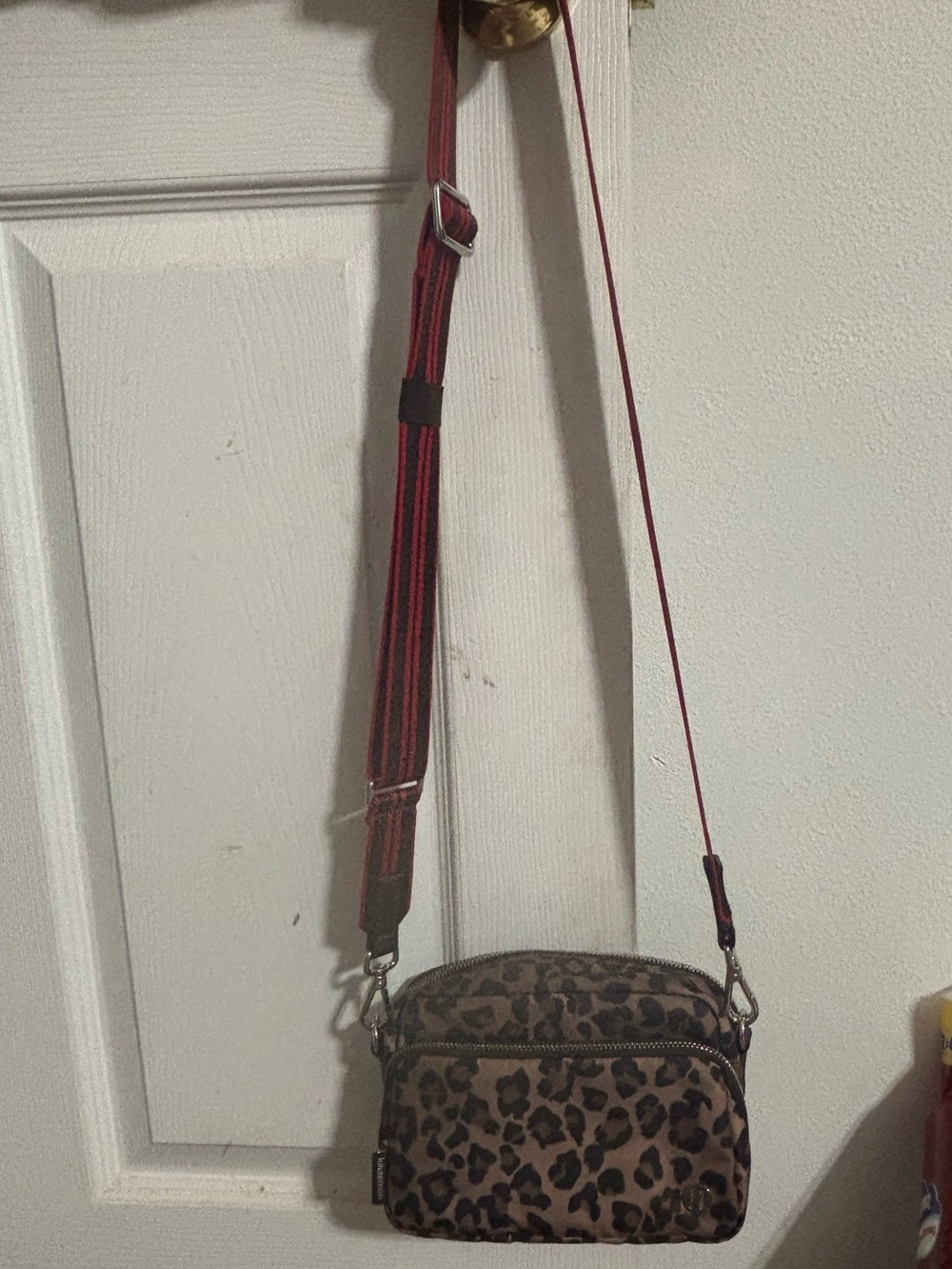 lululemon athletica Leopard Print Crossbody - Brown and Black